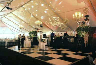 Black And White Dance Floor Regency Party Rental Productions